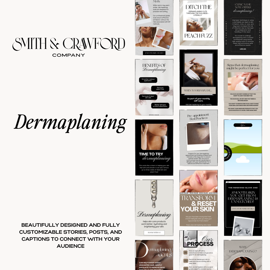 Peachy Keen, Derma Clean - Dermaplaning Content Pack